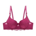 thumbnail image 2 of Hrsba Womens Plus Size Bra,Women's Solid Color Ring Oversized Gathering Underwear Daily Bra,Womens Casual Summer Bra,Womens Bra, 2 of 4