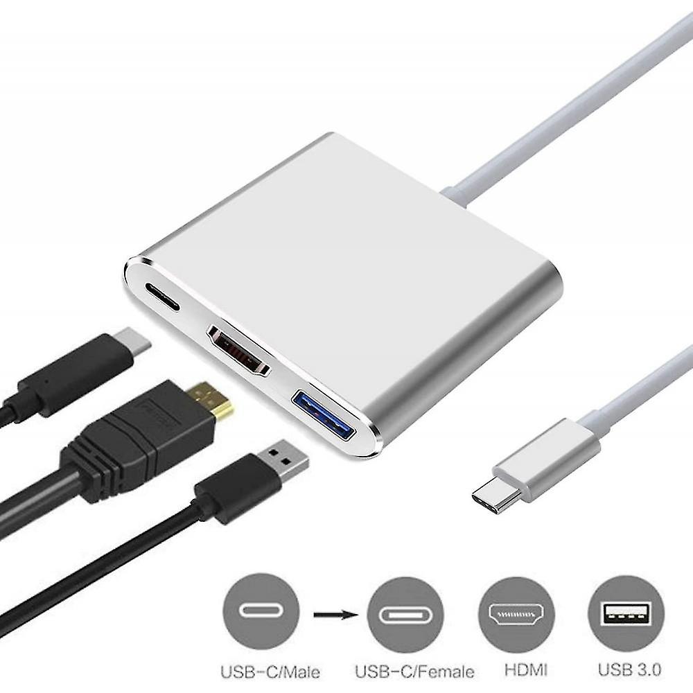 Adaptador USB-C A HDMI KabelDirekt (0.15m) - Soporta 4K/60Hz, Compatible Con MacBook Pro, Chromebook, Dispositivos USB-C 3.1
