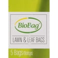 BioBag 33 Gallon Lawn and Leaf Bags Case of 12 5 Count