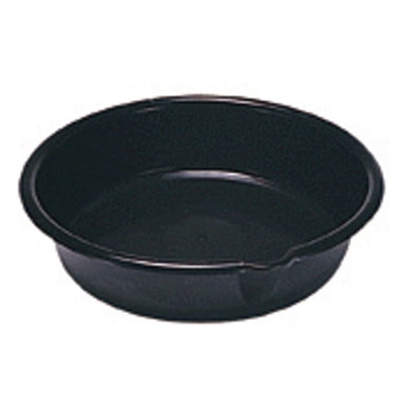 1PK Lisle 17932 Oil Drain Pan 6 Quart, Black Plastic