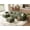 Green, variant on LINSY HOME Oversized Modular Sectional Sofa, L-Shaped Cloud Sofa Couch with Corduroy Fabric, 3 Seat Sponge Sofa for Living Room, No Assembly Required, Blue Gray