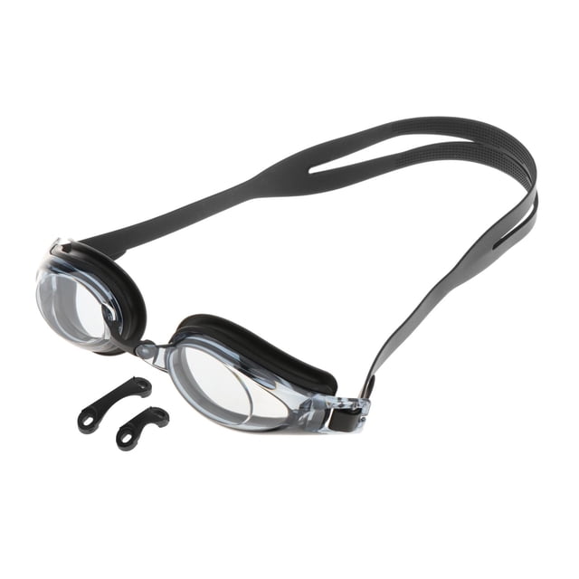 Gafas de natación de visión amplia, ligeras, cómodas y antivaho. Negro