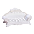 thumbnail image 4 of Sofá largo en miniatura para casa de muñecas, escala 1/12, para decoración de sala de estar, 14 x 8 x 5 cm, resina. Respaldo blanco, 4 of 9