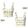 thumbnail image 6 of Goofa Dachshund Dog Puppy Printed Sports Bras for Women, High Impact Running Bra Workout Crop Tank Tops Longline Sports Bra Push up-Large, 6 of 9