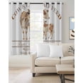 thumbnail image 2 of Beige Farm Animals Blackout Curtains 84 Inches Long, Cow Farmhouse Thermal Insulated Black Out Curtains, Darkening Window Curtain Drapes for Bedroom Living Room 42"x84" 2 Panels, 2 of 9