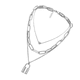 thumbnail image 1 of Qarigey Collar multicapa cobre Hip Hop fiesta Vintage colgante suéter gargantilla cadena joyería accesorios regalos mujer Ropa, zapatos y accesorios Miscelánea Plata Qarigey AP011302-02, 1 of 6