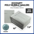 thumbnail image 4 of EcoSwift Brand Premium Poly Bubble Shipping Bag Self-Seal Mailer, 6.75 in. x 9 in. (Size DVD), Solid Gray, 300-Pack, 4 of 8