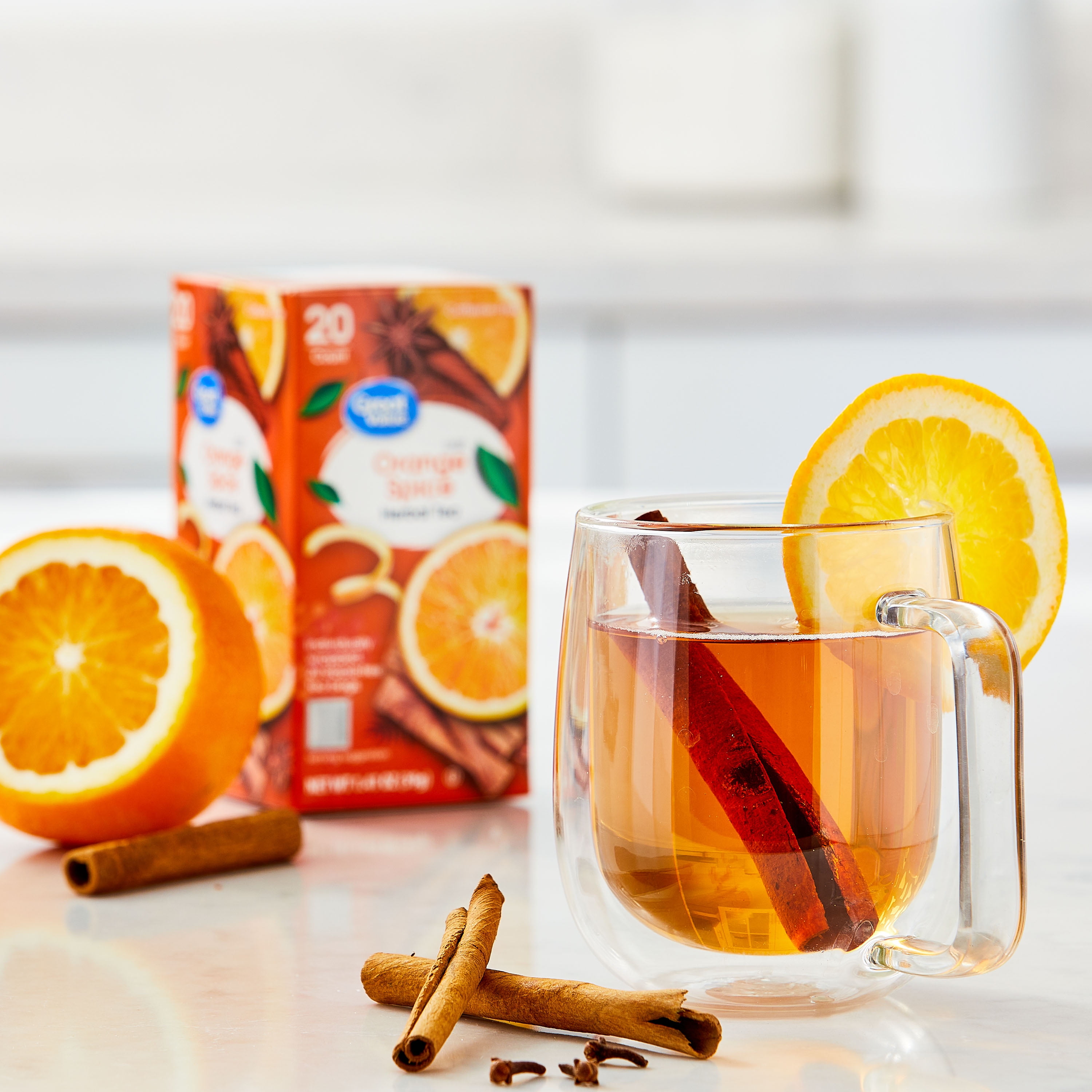 Great Value Orange Spice Herbal Tea Bags, 1.41 oz, 20 Count