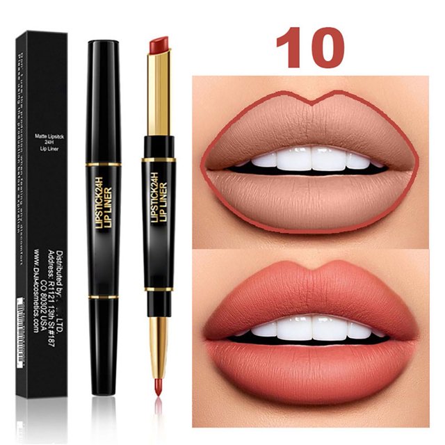 Lápiz labial, delineador de labios, tinte delineador de labios, set combinado de lápiz labial y delineador de labios, lápiz labial en 1, set de delineador de labios de 24 horas, delineador de labios