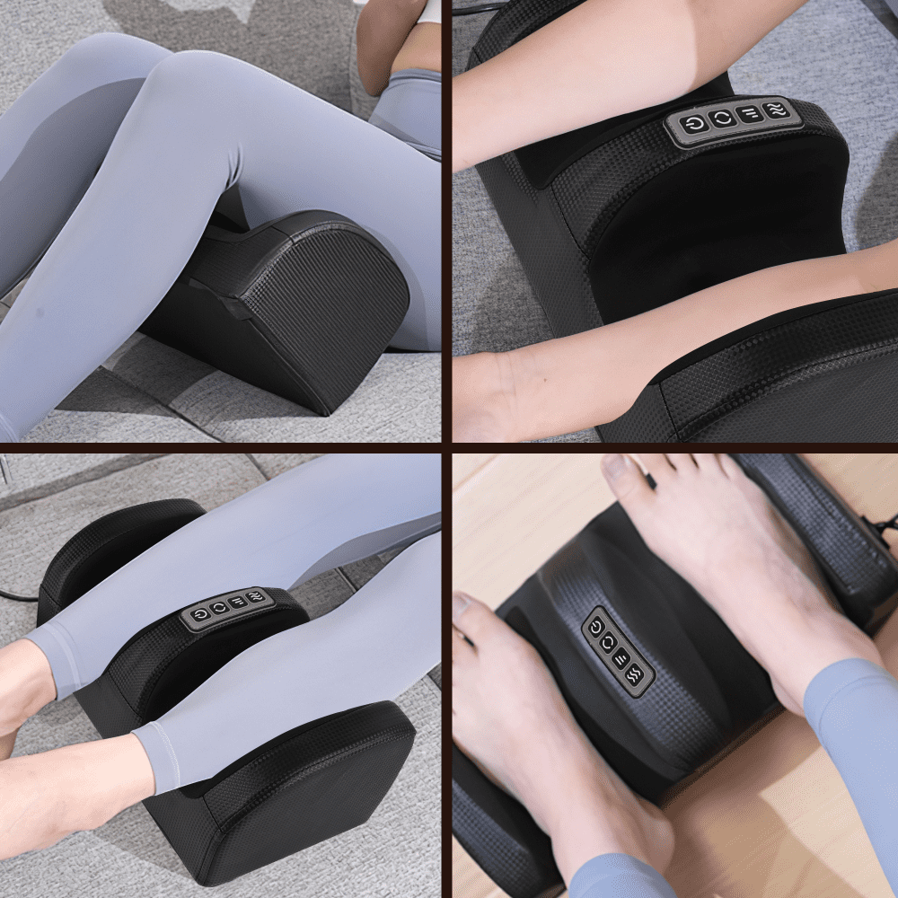Shiatsu Foot Massager Machine with Heat, Foot and Calf Massager with Massage Roller, Deep Tissue Massager for Plantar Fasciitis, Pain Relief, Promotes Blood Circulation, Gifts for Women & Men