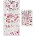 thumbnail image 1 of Juego de 4 plantillas de flores de cerezo de 117 x 83 pulgadas con diseño de ramas de cerezo. Plantillas de plástico con estampado floral., 1 of 5