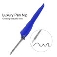 thumbnail image 4 of Pluma estilográfica clásica retro, pluma de inmersión, pluma de escritura, caja de regalo para Navidad, San Valentín, azul, 4 of 10