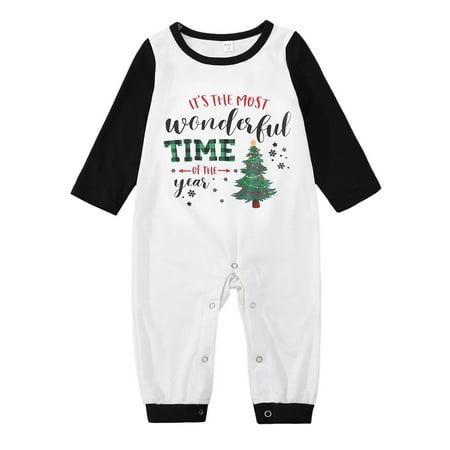 

TAIAOJING Christmas Pjs Deer Plaid Print Long Sleeve T Shirt Top And Pants Xmas Sleepwear Holiday Family Matching Pajamas Outfit