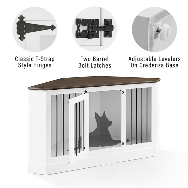 Corner credenza 2025 pet crate