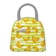 thumbnail image 1 of Disketp Bananas On A Striped Bolsa Térmica para Almuerzo, Lonchera con Abertura Amplia y Gran Capacidad, Organizador Reutilizable para Mujeres, Hombres y Adultos, 1 of 6