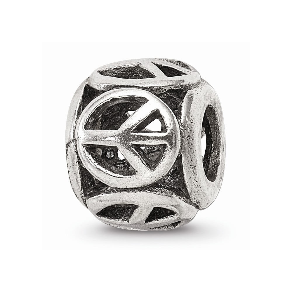 4mm Diameter Hole Reflections Sterling Silver Fish Bead 4mm Diameter Hole Reflections Sterling Silver Fish Bead