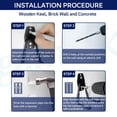 thumbnail image 5 of 2-Pack Utility Garage Hooks for Hanging - Heavy Duty Garage Wall Hooks, Wall Mount Hooks, Garage Storage Hooks Organization, 5 of 5