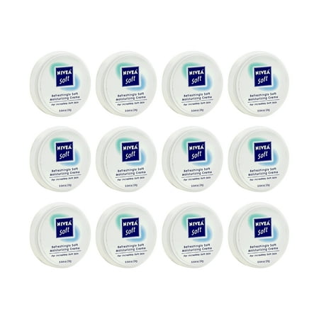 Pack of (12) Nivea Soft Refreshingly Soft Moisturizing Crème, .84 oz