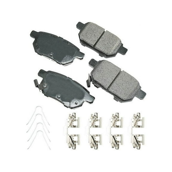 Rear Brake Pad Set - Compatible with 2010 - 2022 Toyota Prius 1.8L 4-Cylinder 2011 2012 2013 2014 2015 2016 2017 2018 2019 2020 2021