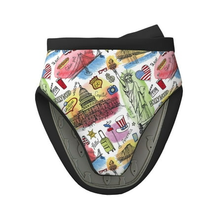 

Lukts America Landmarks1 for Silicone Oven Mitts Heat Resistant Silicone Potholders Mini Oven Mitts Oven Glove Kitchen Mittens Pinch Mitts Cooking Mitts