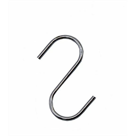 Metal S Hooks Chrome Color Small Stainless Steel Hanging S Shaped Hanger 20 Pcs