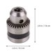 thumbnail image 3 of EeaseMX Mandril de taladro de 10 mm con accionamiento hexagonal de cambio rápido de 1/4 de pulgada que convierte un martillo y una llave de impacto en un taladro (negro), 3 of 8