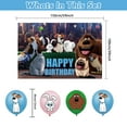 thumbnail image 3 of 32 Pcs For The Secret Life of Pets Movie Theme Birthday Party Decoration Set,Includes 5*3ft Birthday Backdrop,13 Cupcake Toppers,and 18 Balloons Party Supplies for Celebrations, 3 of 5