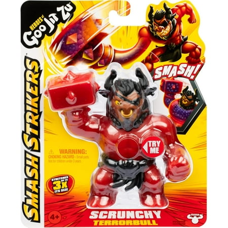 Heroes of Goo Jit Zu Smash Strikers Scrunchy Terrorbull Action Figure