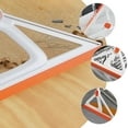 thumbnail image 6 of FUEENIRVA Lightweight Orange Floor Scrubber with Silicone Squeegee for Home Bathroom and Kitchen Cleaning, 6 of 7
