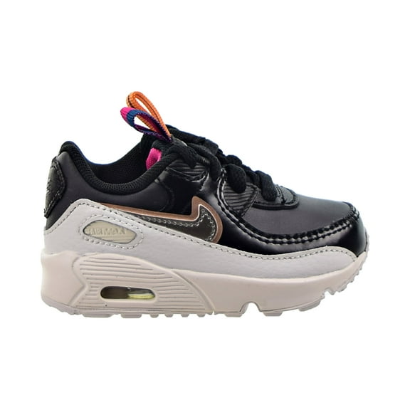 Toddler's Nike Air Max 90 LTR SE Off Noir/Metllc Pewter-Blk (DJ0416 001) - 4