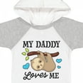 thumbnail image 4 of Inktastic My Daddy Loves Me with Sloth and Hearts Boys or Girls Baby Bodysuit, 4 of 5