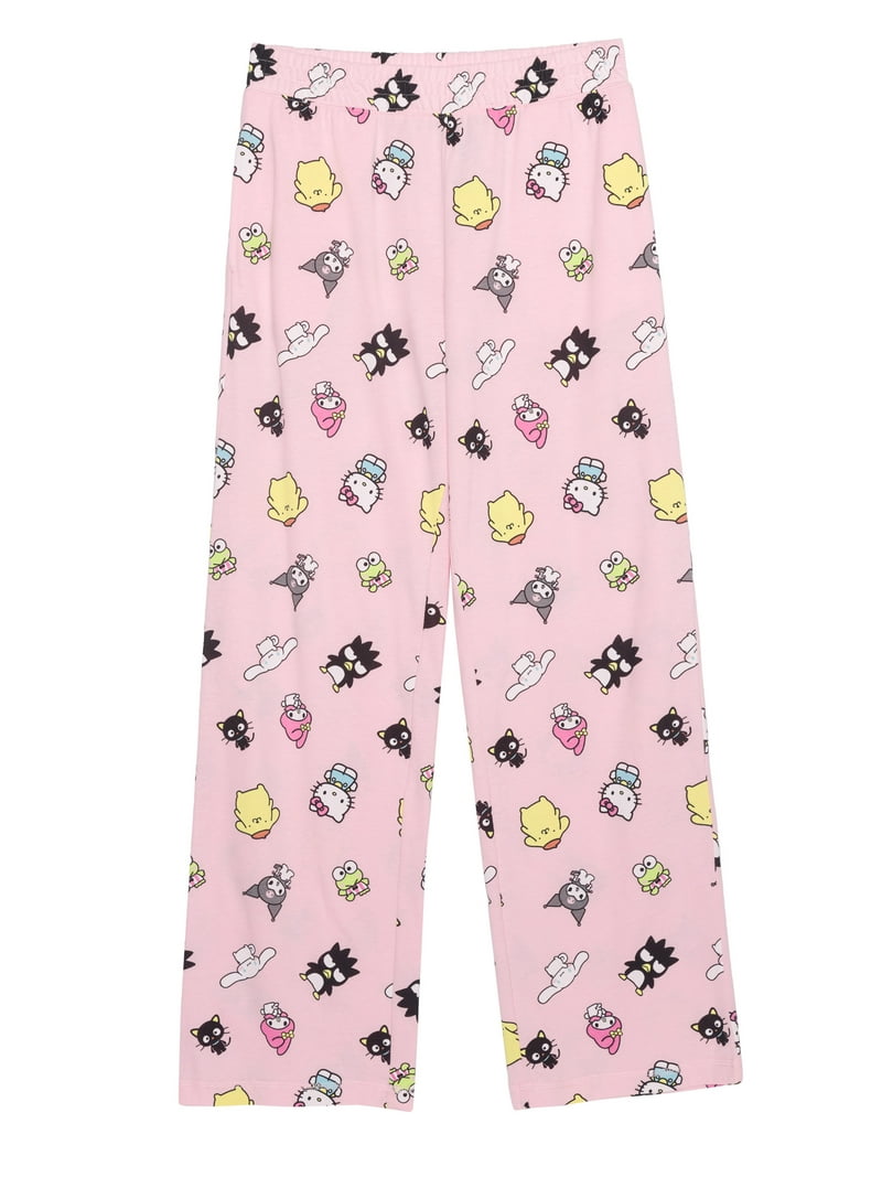 Sanrio Hello Kitty Women's Graphic Tee and Pant Set, 2-Piece, XS