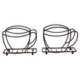 thumbnail image 2 of Servilletero, 2 Uds., Dispensador De Servilletas Con Forma De Taza De Café De Hierro, Soporte Organizador De Servilletas De Mesa De Pie Para El Hogar, Cocina, Restaurante, Fiesta, 2 of 7