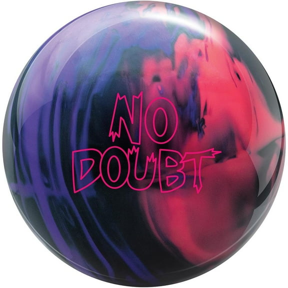 Radical No Doubt Solid Bowling Ball - Black/Red/Purple 15lbs