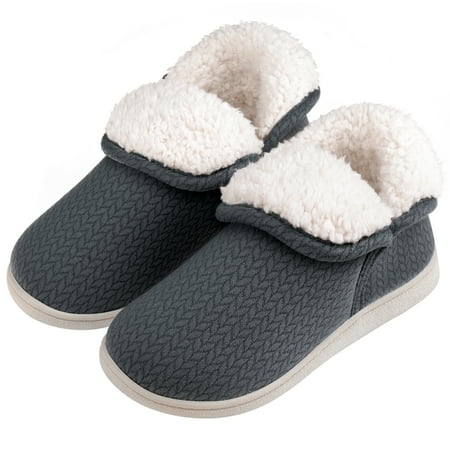 

VONMAY Women s Fuzzy Slippers Booties Indoor Outdoor House Shoes