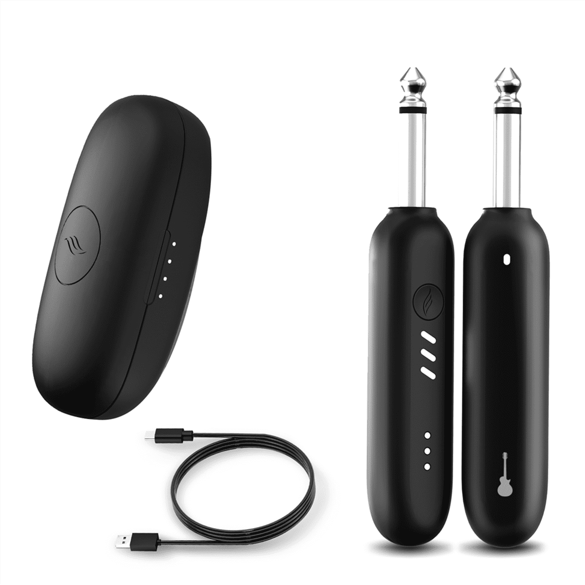 Wireless Guitar System, UHF 3.0 Audio Wireless Guitar Transmitter and Receiver for Electric Instrument for Guitar