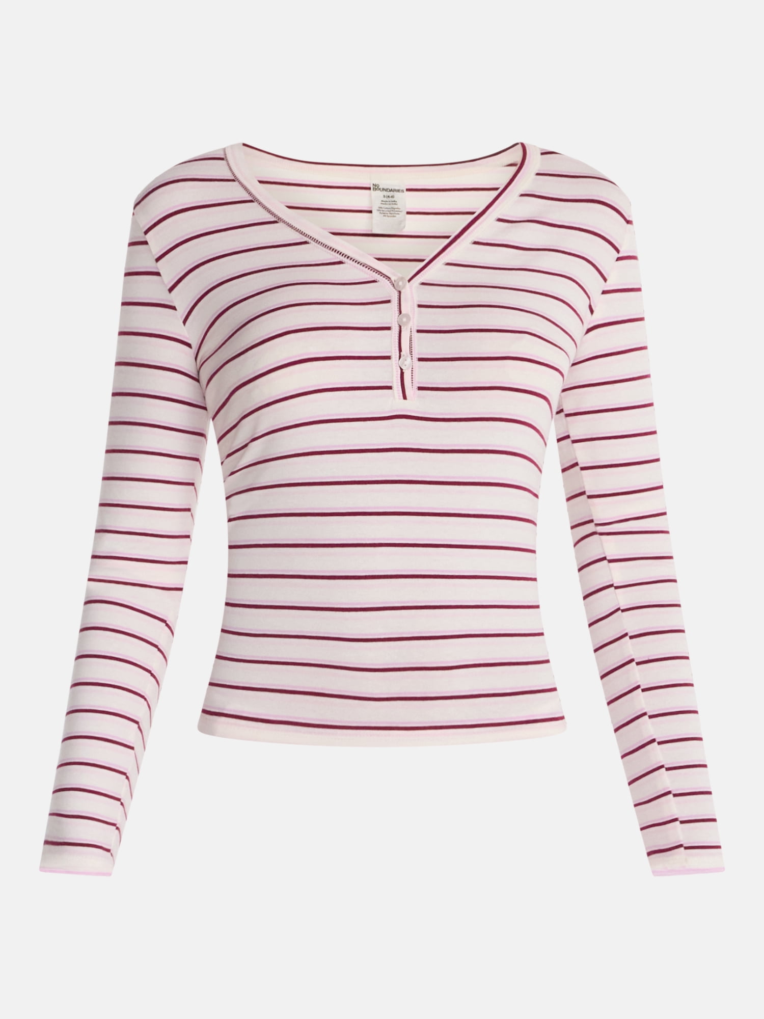 No Boundaries Cloud Core Henley Sleep Shirt, Women's XXS-3X