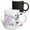 Multicolor, variant on 3drose, Happy 70th Birthday in Purple with Purple Flowers, 11oz Magic Transforming Mug