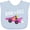 Blue, variant on Inktastic Born to Race- Pink Race Car Boys or Girls Baby Bib