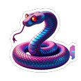 thumbnail image 4 of cartoon Snake Stickers, Waterproof Snake Sticker for Water Bottle Laptop Phone Cases Planner Skateboard Luggage Helmet Party Favor Decor, Ideal for Adults Teens Teacher Rewards, 4 of 9