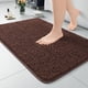 thumbnail image 1 of Alfombra de baño LOCHAS Luxury Shaggy de 60 x 90 cm, color marrón, 1 of 7
