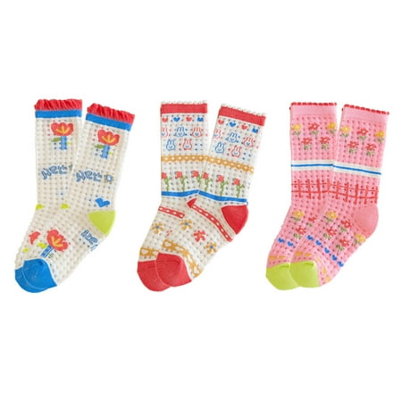 

Girls Colorful Dress Crew Socks Fancy Flower Art Pattern Casual Cotton Socks Novelty Gift for Her XL，G141424