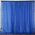 thumbnail image 2 of AK TRADING CO. 120" Wide (10Ft Wide) Sheer Voile Drape Panels for Backdrop, Wedding Events, Ceiling Drapes, Event Masking, Decor - Select from 6ft to 50ft Length. (10 feet x 25 feet, Royal Blue), 2 of 6