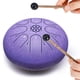thumbnail image 2 of Tambor PUJONI de acero de 6 pulgadas y 8 notas con bolsa y mazos (color lavanda), 2 of 9