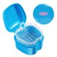 thumbnail image 2 of EeaseMX ROSENICE - Caja para baño de dentaduras postizas, retenedor de ortodoncia dental, estuche para guardar dentaduras postizas con colador (azul cielo), 2 of 7