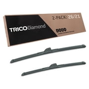 TRICO Diamond 2 Pack, 26" and 21" High Performance Replacement Windshield Wiper Blades (25-2621)