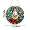 thumbnail image 3 of Hermosos letreros navideños de resina con temática navideña con imágenes elegantes y decoraciones festivas que son ideales para agregar calidez y alegría a su estilo de decoración navideña. Akmoler, 3 of 8