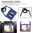 thumbnail image 3 of iPad 9.7 2018/2017 Case with Screen Protector, Dteck iPad 6th Gen / iPad 5th Gen / iPad Air 9.7 / iPad Pro 9.7 Case, Heavy Duty Shockproof Case with 360 Rotating Kickstand Shoulder Strap, Purple+Mint, 3 of 7