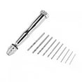 thumbnail image 1 of Taladro Manual Pequeño, Taladro Manual Semiautomático Con Brocas Helicoidales De Mango Corto, Para La Industria Inicio OTVIAP Micro Mini Portable Tool Set Small Hand Drill & 10pcs Twist Drill Bits 0.8-3.0mm, 1 of 8