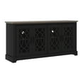 thumbnail image 6 of Raccon 59.1 in. Black with Knotty Oak TV Stand Fits TV's up to 65 in., 6 of 13